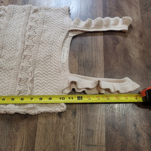100% Cotton By Together Crochet Knit Crop Top Size Medium - Picture 5 of 9